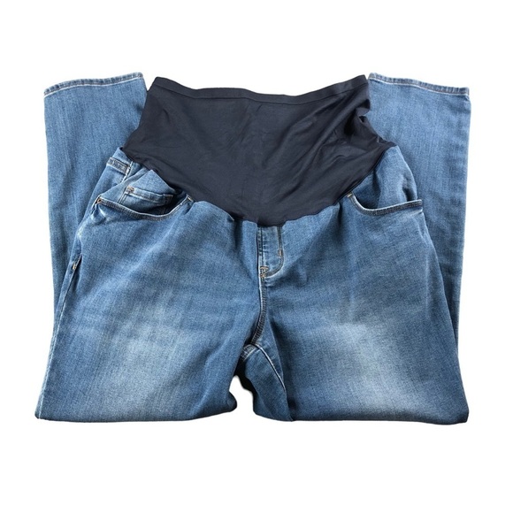 Old Navy Maternity Sz16 Short Full Panel Skinny Jeans, Pregnancy, 3rd Trimester - Picture 1 of 12
